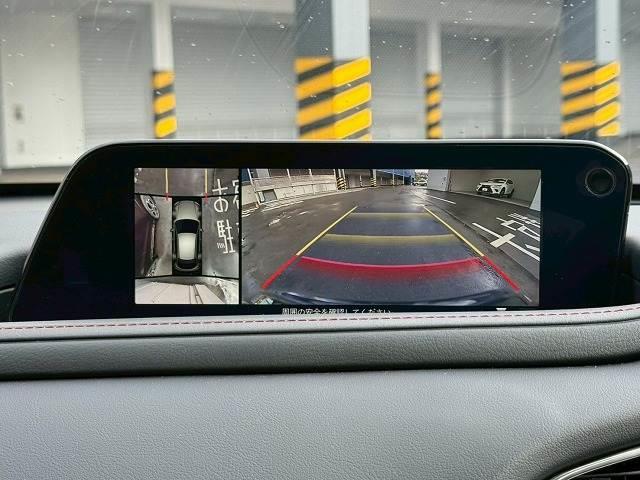 【３６０°ビューモニター】を装備しております。全周囲カメラで危険察知。狭い駐車場でも安心して駐車できますね。
