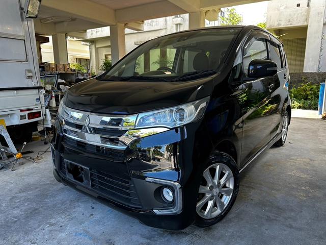 沖縄の中古車 三菱 ｅＫカスタム 支払総額 43万円 リ済込 2016(平成28)年 13.3万km ブラック