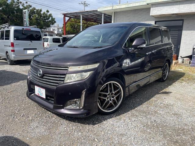沖縄の中古車 日産 エルグランド 支払総額 89万円 リ済込 2012(平成24)年 12.9万km ダークパープル