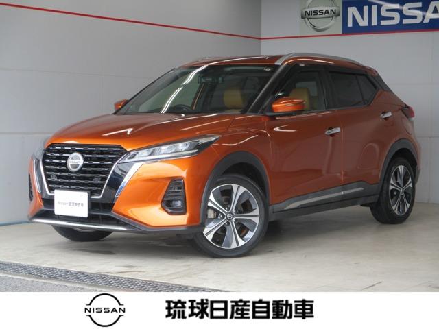 沖縄県の中古車ならキックス １．２　Ｘ　ツートーン　インテリアエディション　（ｅ－ＰＯＷＥＲ）　エマージェンシーブレーキ　プロパイロット