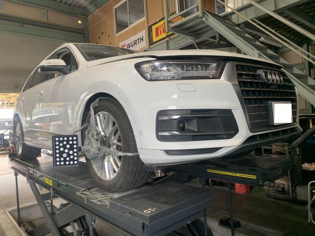 アウディ　Ｑ７　サスペンション・足回り修理・整備・エンジンマウント交換